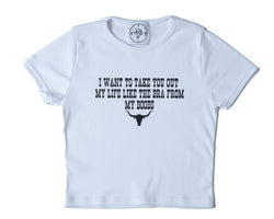 COWGIRL - BABY TEE CROP TOP